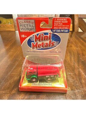 Mini Metals 1:87 Scale 53 White 3000 Fuel Delivery Truck Die-Cast Model